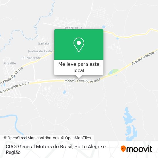 CIAG General Motors do Brasil mapa