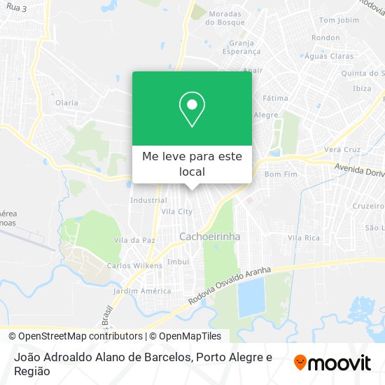 João Adroaldo Alano de Barcelos mapa