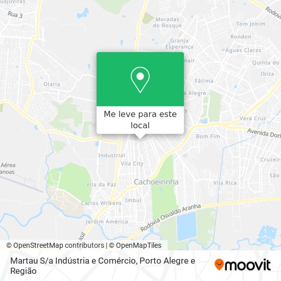 Martau S / a Indústria e Comércio mapa