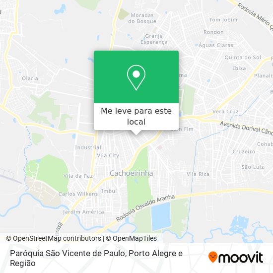 Paróquia São Vicente de Paulo mapa