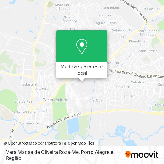 Vera Marisa de Oliveira Roza-Me mapa