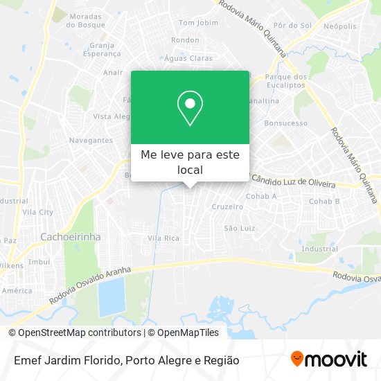 Emef Jardim Florido mapa