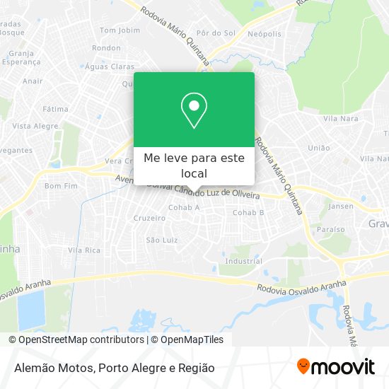 Alemão Motos mapa