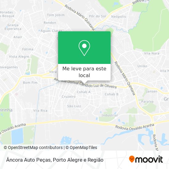 Âncora Auto Peças mapa