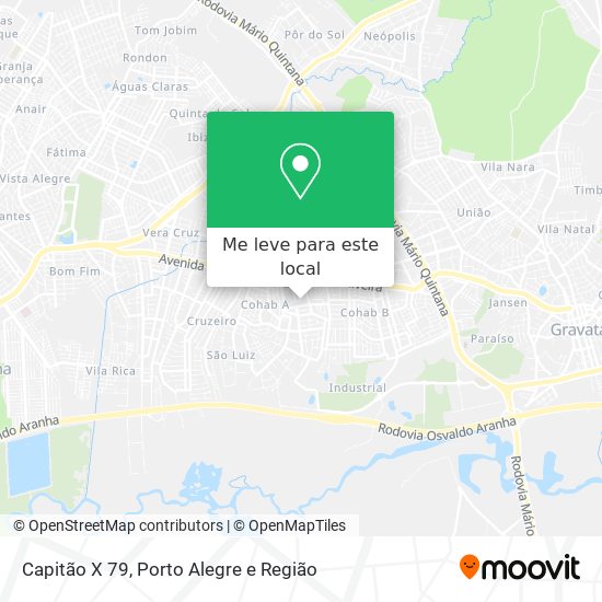 Capitão X 79 mapa