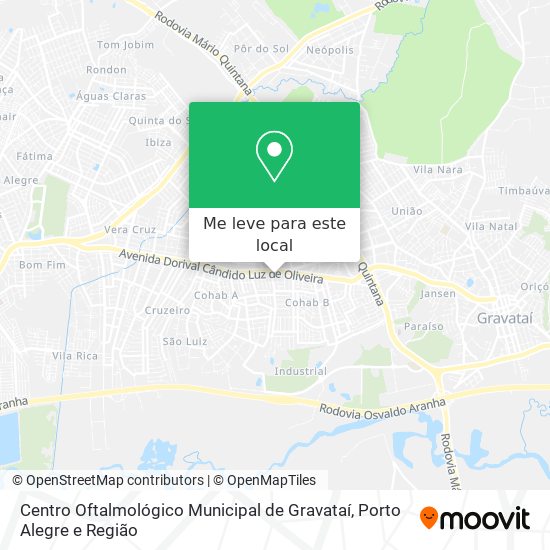 Centro Oftalmológico Municipal de Gravataí mapa