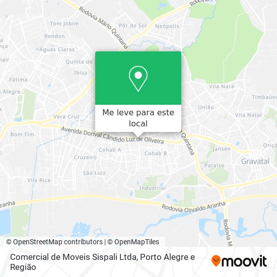 Comercial de Moveis Sispali Ltda mapa