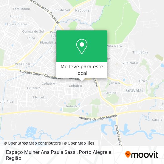 Espaço Mulher Ana Paula Sassi mapa