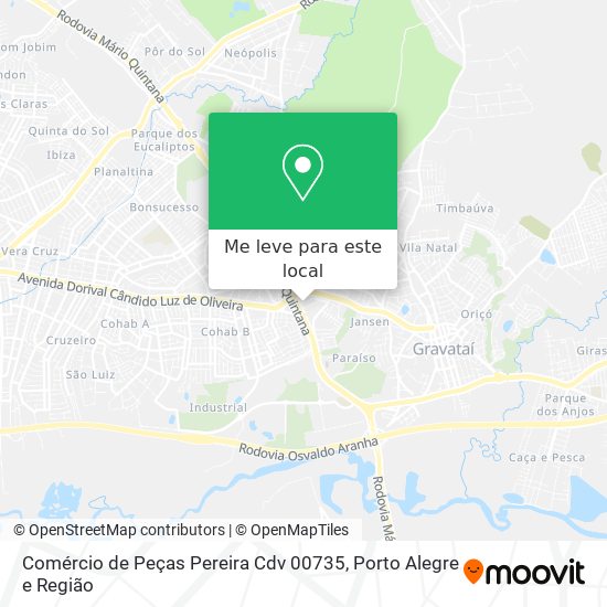Comércio de Peças Pereira Cdv 00735 mapa