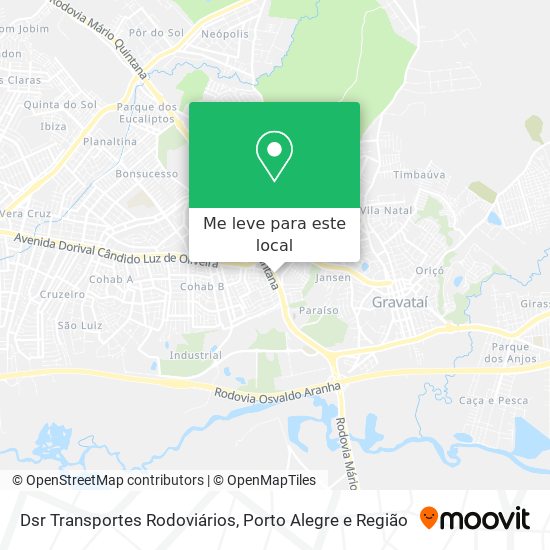 Dsr Transportes Rodoviários mapa