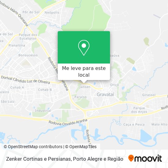 Zenker Cortinas e Persianas mapa