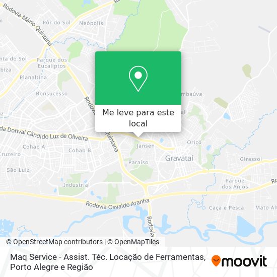 Maq Service - Assist. Téc. Locação de Ferramentas mapa