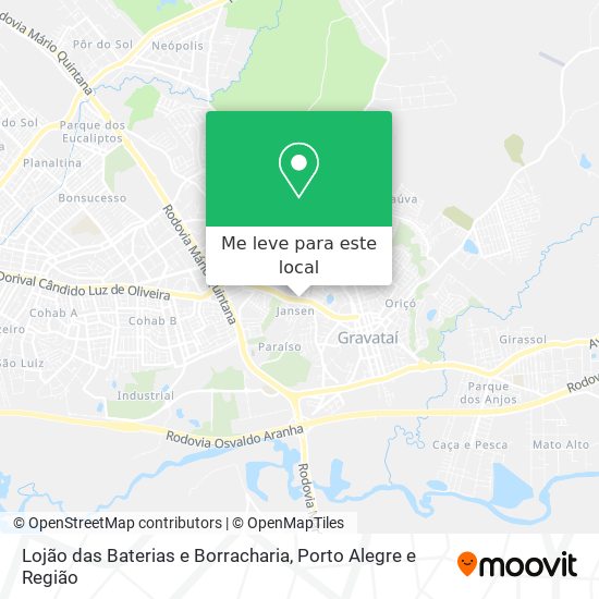Lojão das Baterias e Borracharia mapa