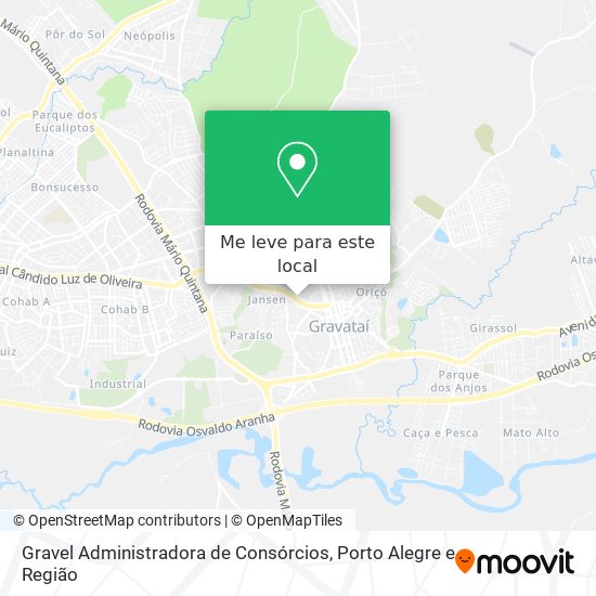 Gravel Administradora de Consórcios mapa