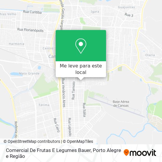 Comercial De Frutas E Legumes Bauer mapa