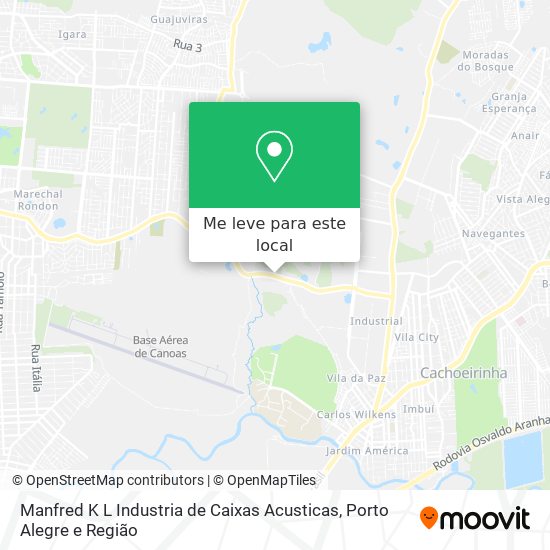 Manfred K L Industria de Caixas Acusticas mapa