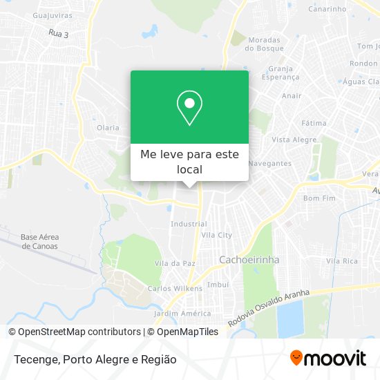 Tecenge mapa