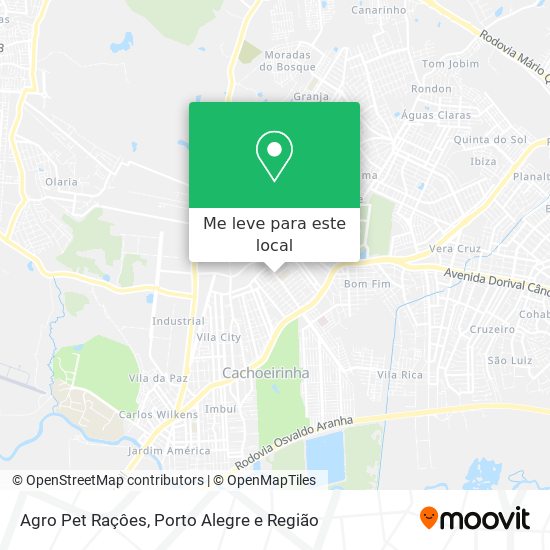 Agro Pet Raçôes mapa