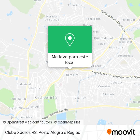 Clube Xadrez RS mapa