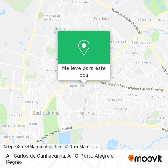 Ari Carlos da Cunhacunha, Ari C mapa