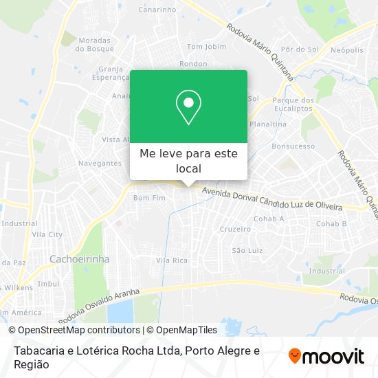 Tabacaria e Lotérica Rocha Ltda mapa