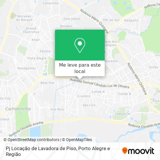 Pj Locação de Lavadora de Piso mapa