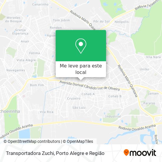 Transportadora Zuchi mapa