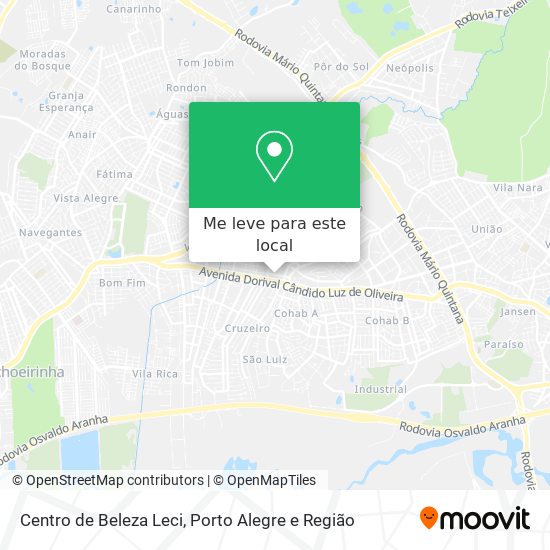 Centro de Beleza Leci mapa