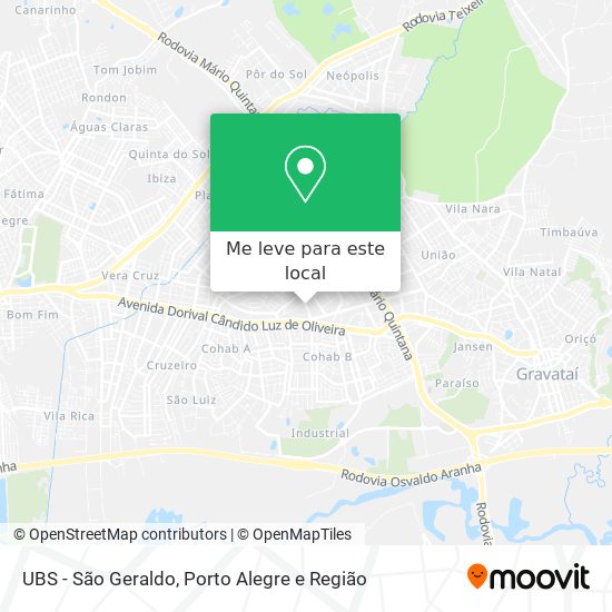 UBS - São Geraldo mapa
