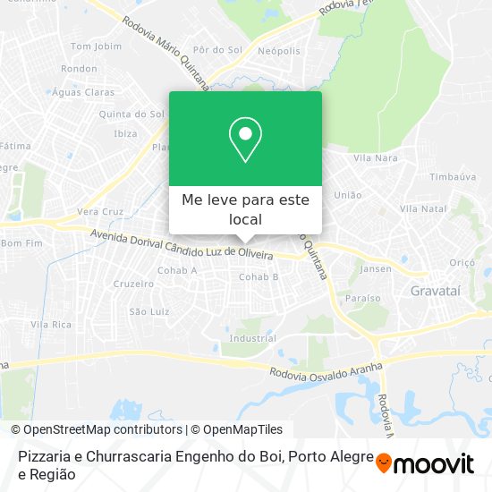 Pizzaria e Churrascaria Engenho do Boi mapa