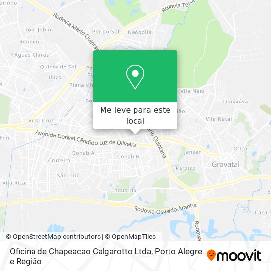 Oficina de Chapeacao Calgarotto Ltda mapa