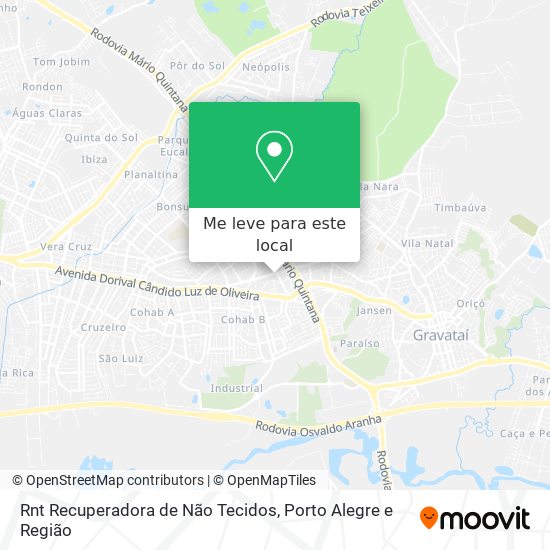 Rnt Recuperadora de Não Tecidos mapa