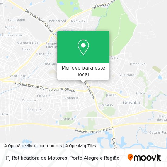 Pj Retificadora de Motores mapa