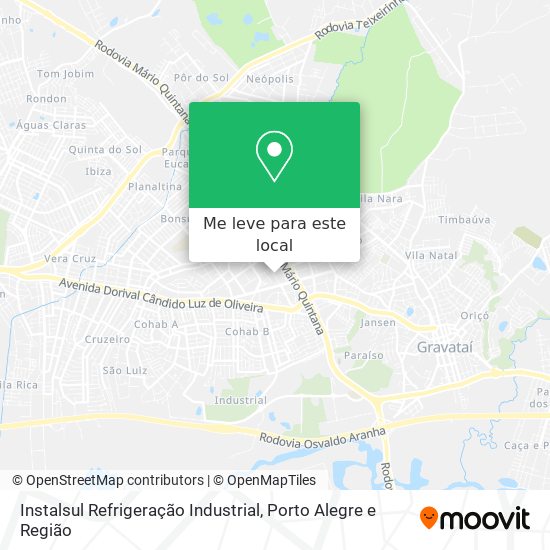 Instalsul Refrigeração Industrial mapa