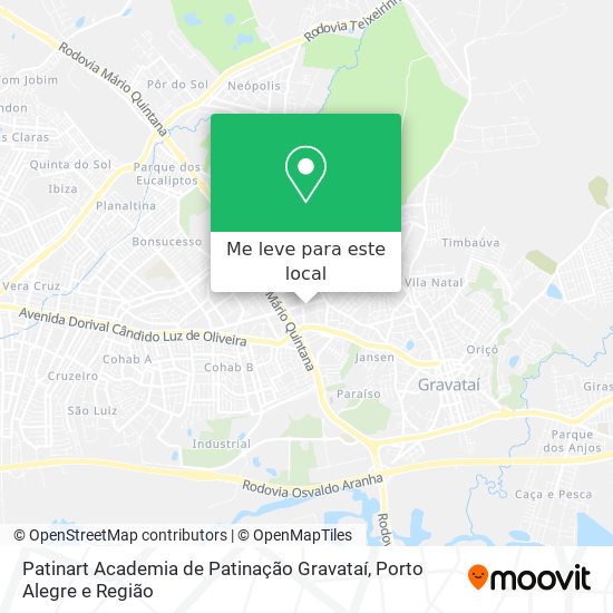 Patinart Academia de Patinação Gravataí mapa