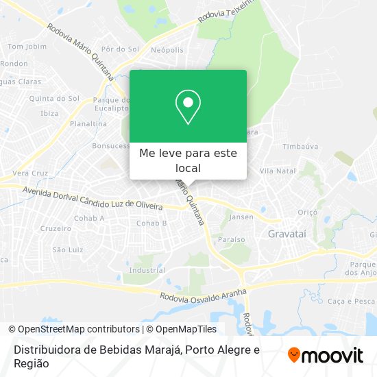 Distribuidora de Bebidas Marajá mapa