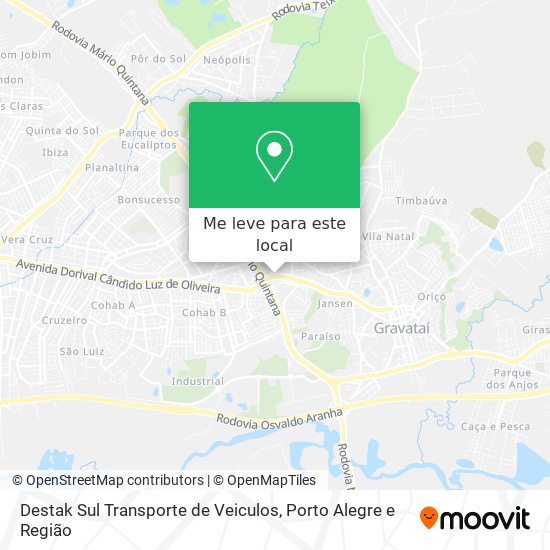 Destak Sul Transporte de Veiculos mapa