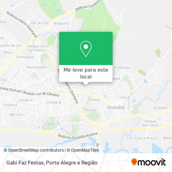 Gabi Faz Festas mapa