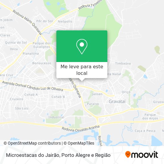 Microestacas do Jairão mapa