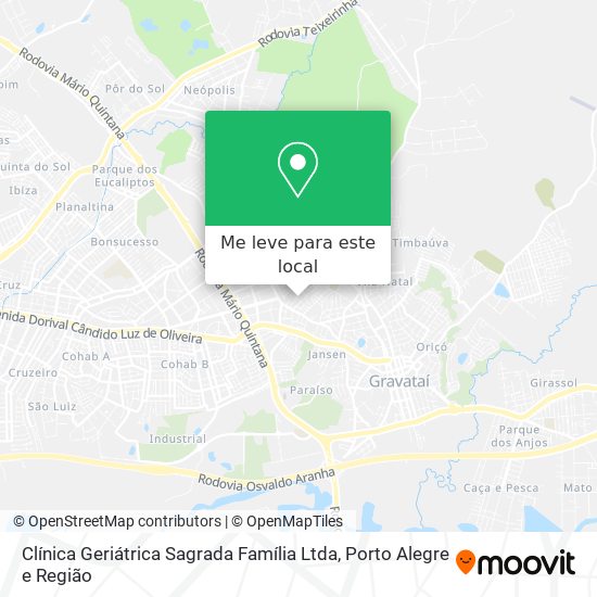 Clínica Geriátrica Sagrada Família Ltda mapa