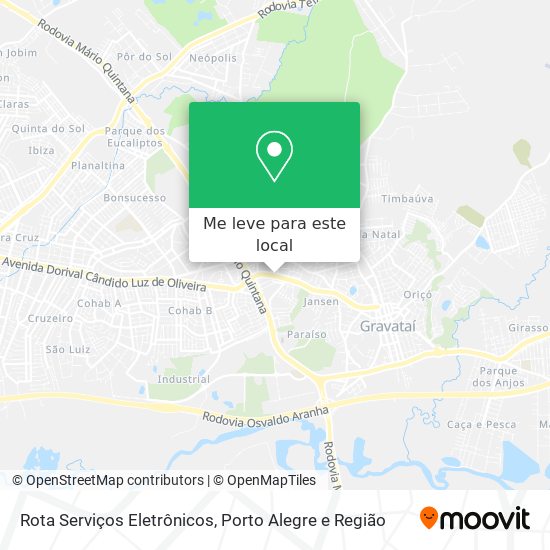 Rota Serviços Eletrônicos mapa