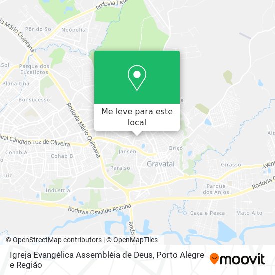 Igreja Evangélica Assembléia de Deus mapa