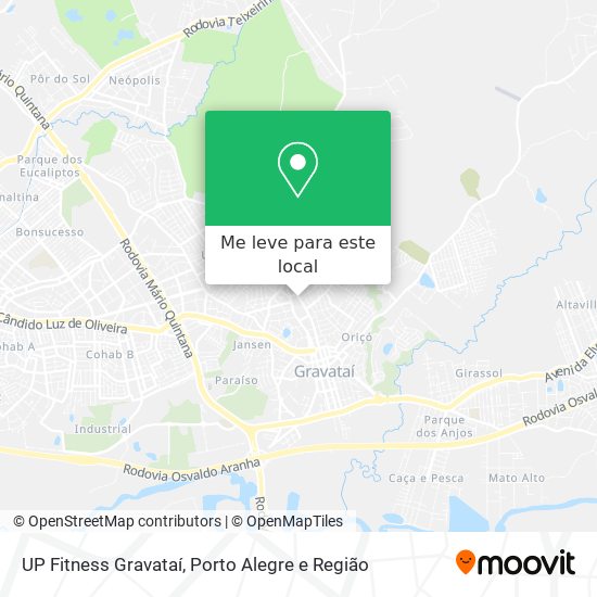 UP Fitness Gravataí mapa