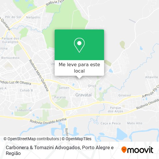 Carbonera & Tomazini Advogados mapa