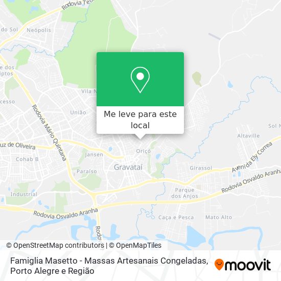 Famiglia Masetto - Massas Artesanais Congeladas mapa