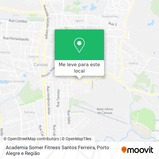 Academia Somer Fitness Santos Ferreira mapa