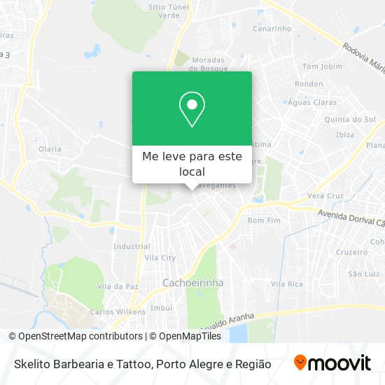 Skelito Barbearia e Tattoo mapa