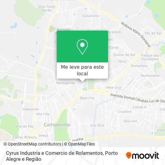 Cyrus Industria e Comercio de Rolamentos mapa