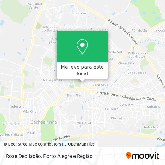 Rose Depilação mapa