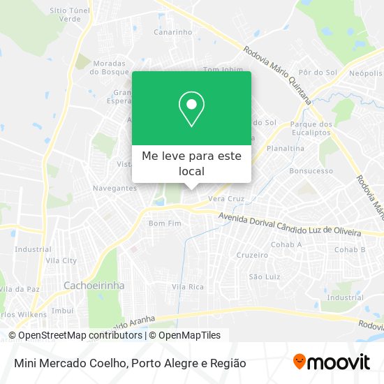 Mini Mercado Coelho mapa